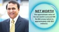 sunil gavaskar net worth